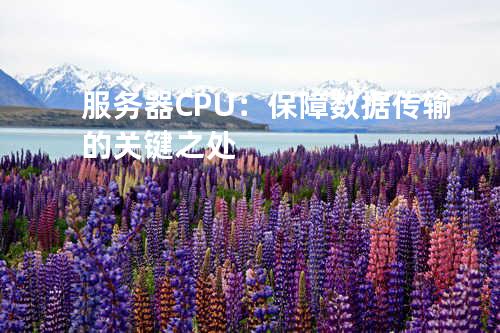 服务器CPU：保障数据传输的关键之处