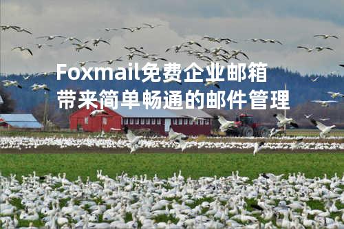 Foxmail 免费企业邮箱带来简单畅通的邮件管理