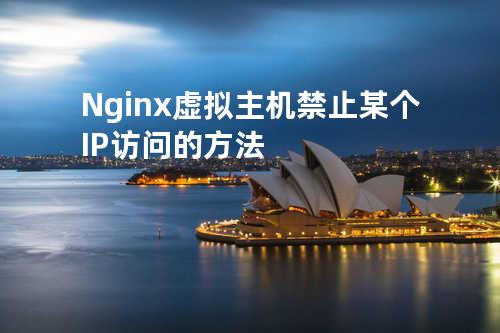 Nginx虚拟主机禁止某个IP访问的方法